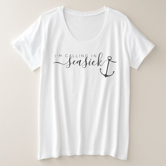 Ich nenne in SEEKRANKEM Große Größe T-Shirt (Design vorne)