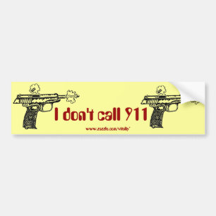 Ich nenne schießendes nicht Gewehr 911 lustigen Autoaufkleber