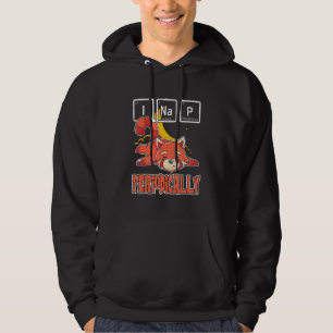 Ich Nickerchen regelmäßig chinesischer Nerd Red Pa Hoodie