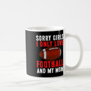 Ich nur Liebe Fußball und meine Mama Valentinstag Kaffeetasse