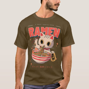 Ich nur wirklich Liebe Ramen Anime Cat Noodles T-Shirt