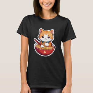 Ich nur wirklich Liebe Ramen Cat T-Shirt