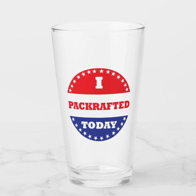 Ich packraftete heute glas (Vorderseite)