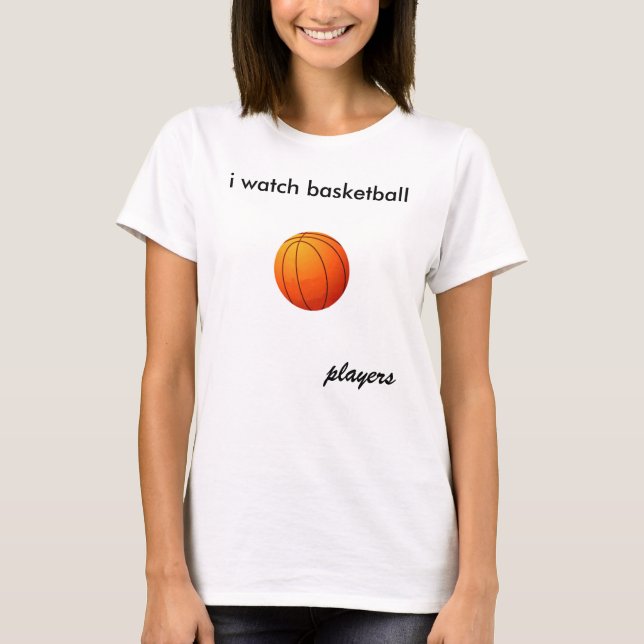 ich passe Basketball, Spieler auf T-Shirt (Vorderseite)