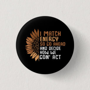 Ich passe Energie-Empowerment afroamerikanisch Afr Button