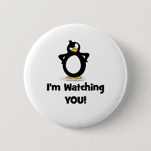 Ich passe Sie Pinguin auf Button
