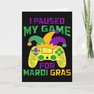 Ich pausierte mein Spiel für Mardi Gras Controller Karte
