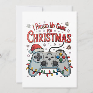 Ich pausierte mein Spiel für Weihnachten Gamer Gam