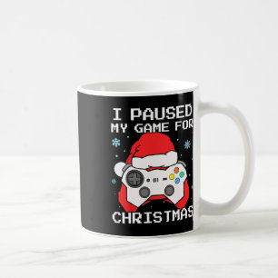 Ich pausierte mein Spiel für Weihnachten Retro-Gam Kaffeetasse