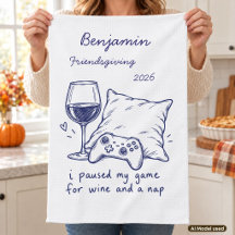 Ich pausierte mein Spiel für Wein und ein Nickerch