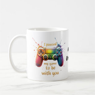 Ich pausierte mein Spiel, um bei dir zu sein. Lust Kaffeetasse