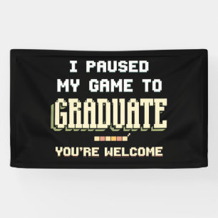 Ich pausierte mein Spiel, um Gamer Gaming zu gradu Banner