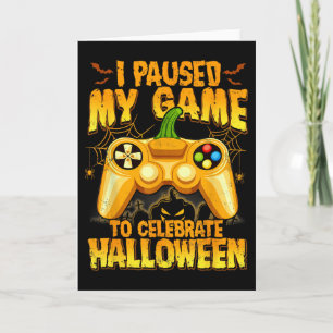 Ich pausierte mein Spiel, um Halloween-Videospiel Karte