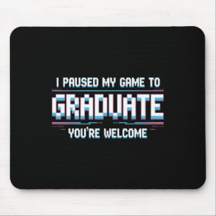 Ich pausierte mein Spiel, um lustig 2025 Gamer Abs Mousepad