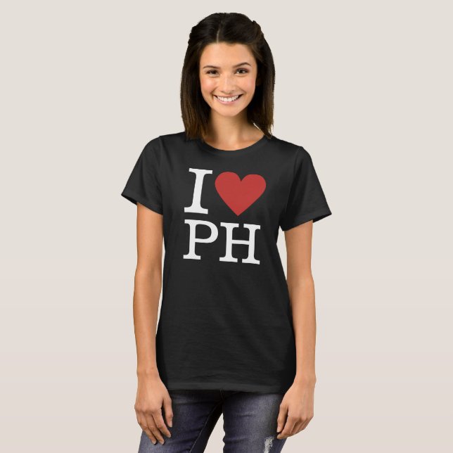Ich ❤️ PH Philippinen Custom Women's T-Shirt (Vorne ganz)