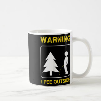 Ich pinkel draußen T-Shirt - Camping-Shirt _1 Kaffeetasse