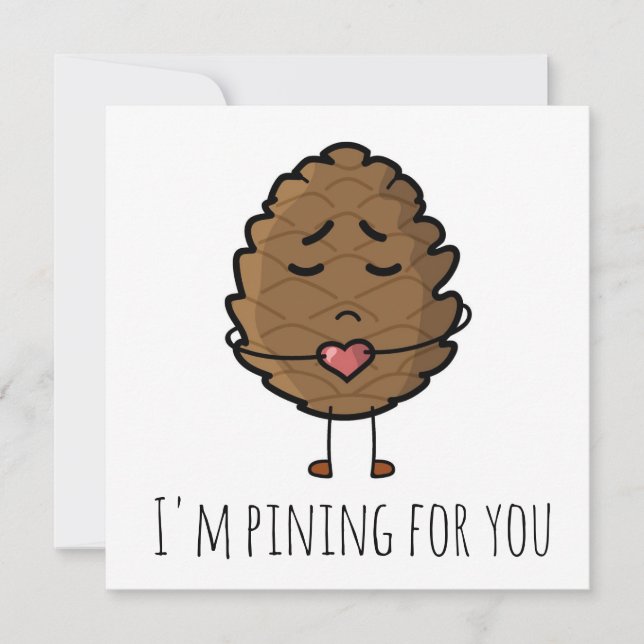 'Ich pinkle für dich' Valentine/Ferne Karte (Vorderseite)