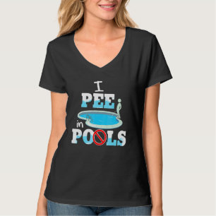 Ich pinkle in Pools Familienurlaub Ich pinkle in T-Shirt
