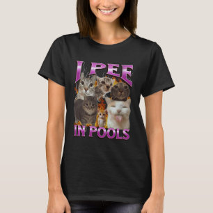 Ich pinkle in Pools Lustiges Katzen-Meme-Bootleg-G T-Shirt