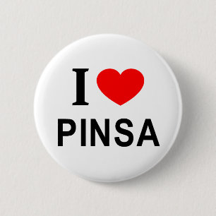 Ich ❤️ PINSA Ich liebe PINSA Ich mag PINSA Button
