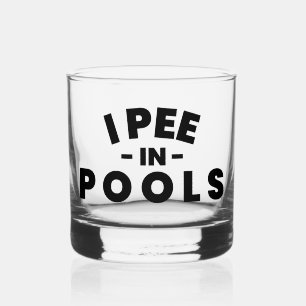 Ich Pipi In Pools Lustige Steine Glas