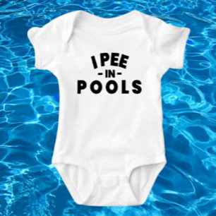 Ich Pipi In Pools Lustiges Baby Bodysuit Strampler