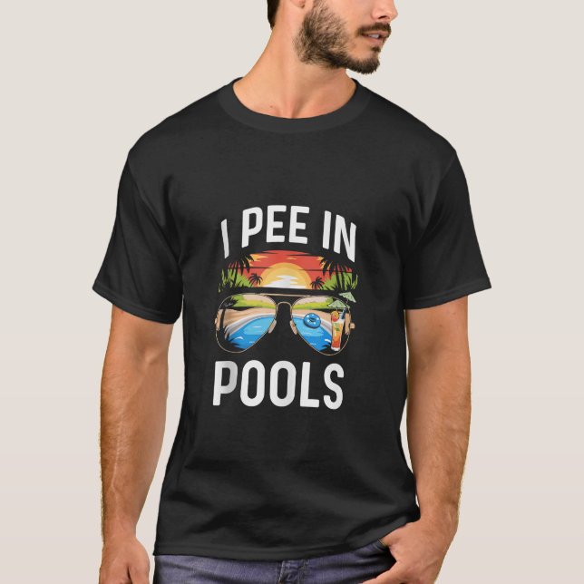 Ich pisse in Pools Funny Vacation Pool Party Tank  (Vorderseite)