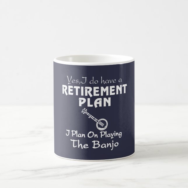 Ich plane auf dem Spielen des Banjos Kaffeetasse (Mittel)