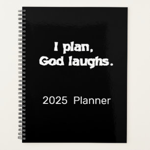 Ich plane Gott lachen   Notebook-Zeitschrift Planer