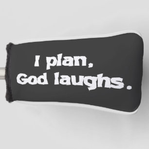 Ich plane Gott lacht die lustige Erholung spiritue Golf Headcover