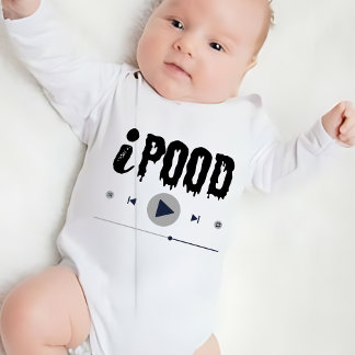 Ich poche Funny Baby Strampler