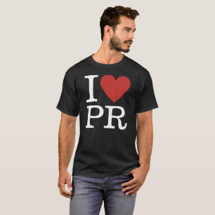 Ich ❤️ PR für PR-Mitarbeiter CUSTOM Men's T-Shirt