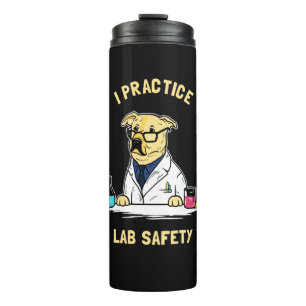 Ich praktiziere die Sicherheit von Labradoren Thermosbecher
