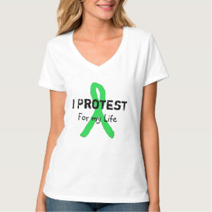 Ich protestiere für mein Leben Lyme-Borreliose-Bew T-Shirt