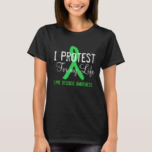 Ich protestiere für mein Shirt zur Bewusstseinsbil (Vorderseite)