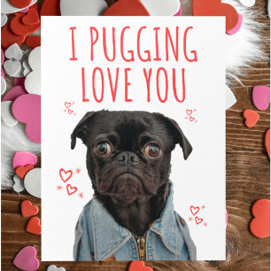 Ich Pugge Dich Lieb Hundeliebhaber Cute Lustige Va Postkarte