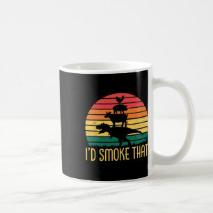 Ich rauche, dass Dinosaurier Grill Grillkoch Kaffeetasse
