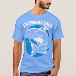 Ich rauche den lustigen Fisch, der für einen Rauch T-Shirt