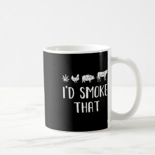 Ich rauche diese lustige Grillen Kaffeetasse