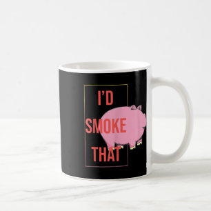 Ich rauche diese lustige Grillen Smoker Pork Barbe Kaffeetasse