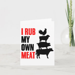 Ich rauche mein eigenes Fleisch, witzige Grillen G Karte