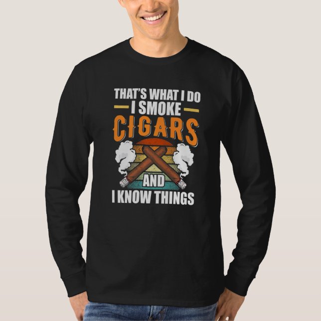 Ich rauche Zigarren   T-Shirt (Vorderseite)