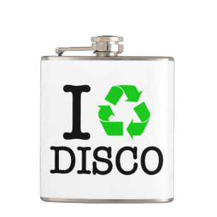Ich recycel Disco Flachmann