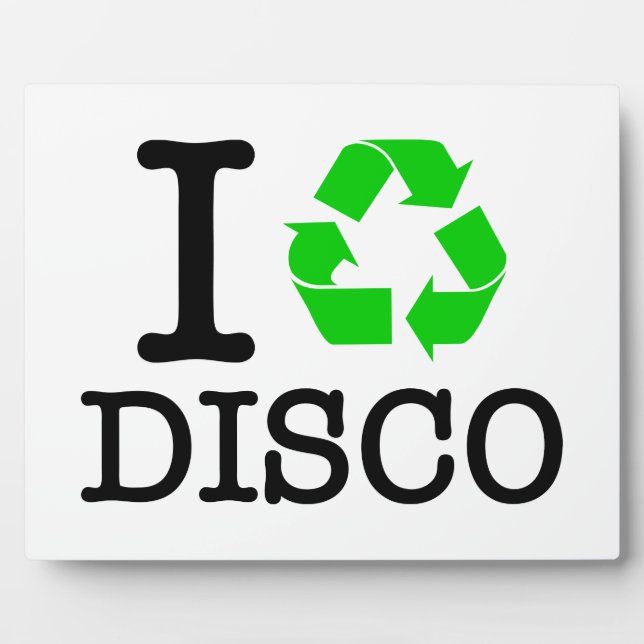 Ich recycel Disco Fotoplatte (Vorderseite)