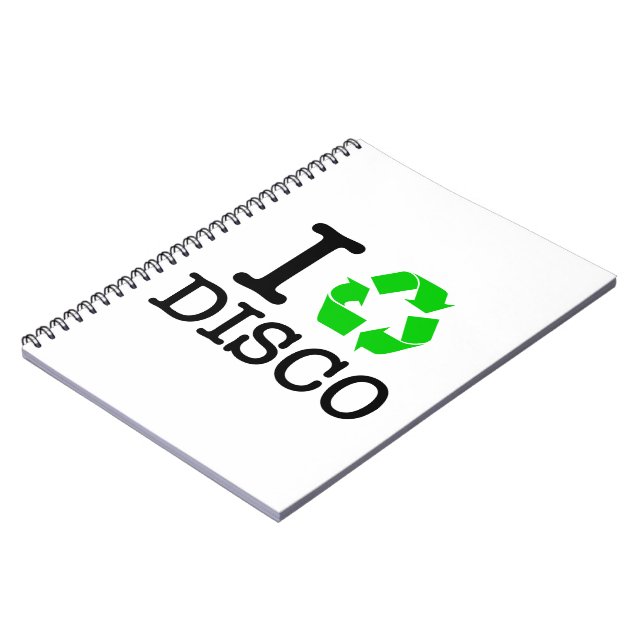 Ich recycel Disco Notizblock (Linke Seite)