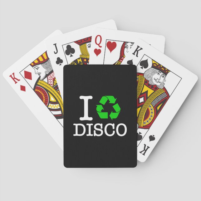 Ich recycel Disco Spielkarten (Rückseite)