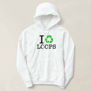 Ich recycel Schleifen Hoodie