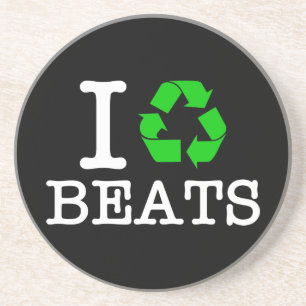 Ich Recycelte Beats Sandstein Untersetzer