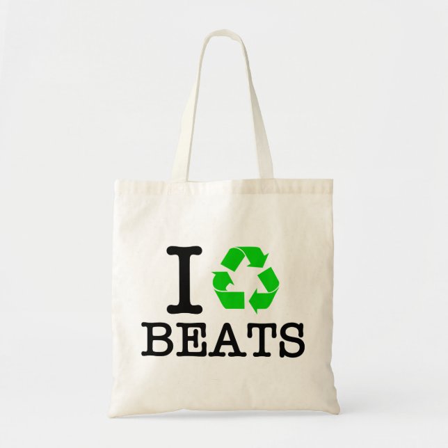Ich Recycelte Beats Tragetasche (Vorne)
