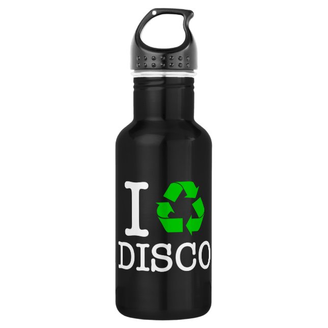 Ich Recycelte Disco Trinkflasche (Vorderseite)